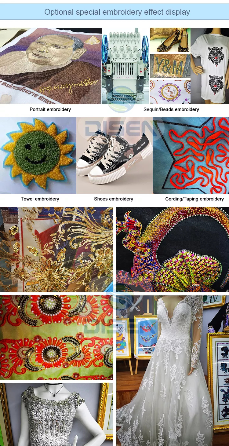 Capable Logos Single Head Embroidery Machine For Textile Art from China